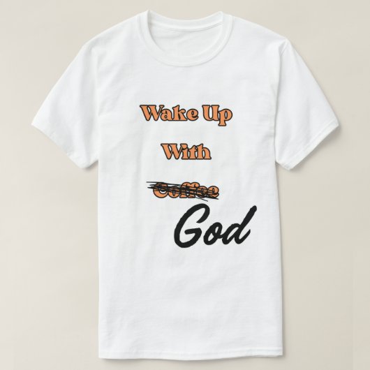 Wakker worden met God T-shirt unisex (Design voorkant)
