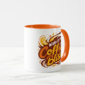 Wakker worden met koffiezaligheid mok (Voorkant rechts)