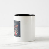 Wakker worden! Met SuperStraight Covfefe! Tweekleurige Koffiemok (Center)