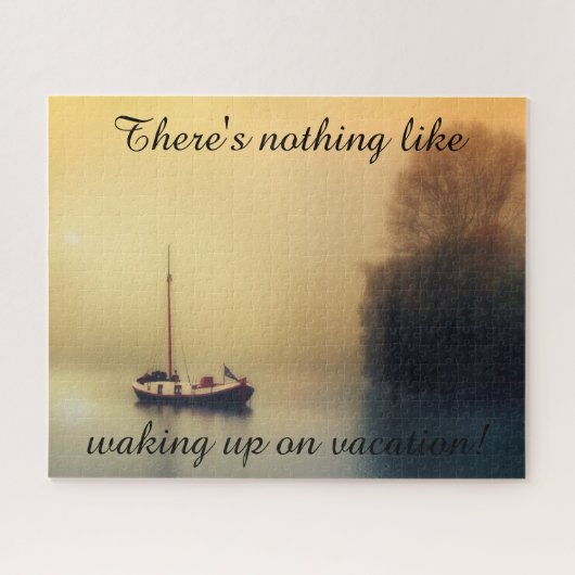 Wakker worden op vakantie legpuzzel (Horizontaal)