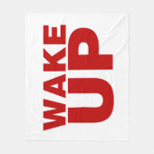 Wakker worden rode vleekzak fleece deken (Voorkant)