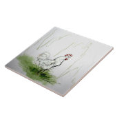 Wakker worden! Rooster Crowiing Tegeltje (Zijkant)