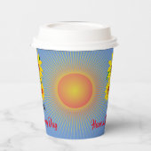 Wakker worden tot zonneschijn - koffie/Drink Papieren Bekers (Links)