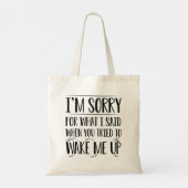 Wakker worden tote bag (Achterkant)