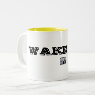 Wakker worden! tweekleurige koffiemok