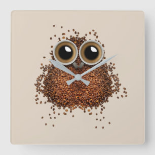 Wakker worden, Wise Owl Vierkante Klok