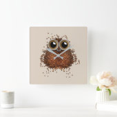 Wakker worden, Wise Owl Vierkante Klok (Huis)