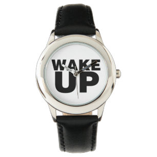 Wakker worden zwart horloge