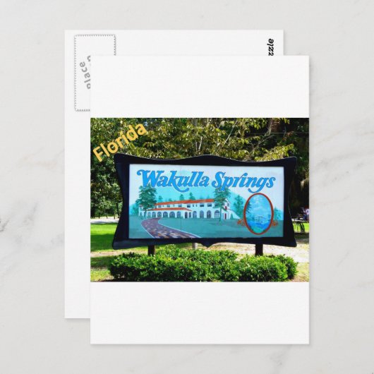 WAKULLA SPRINGS, FLORIDA BRIEFKAART (Voorkant / Achterkant)