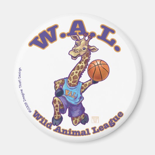 WAL Basketball Magneet (Voorkant)