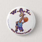 WAL Basketball Ronde Button 5,7 Cm (Voorkant)