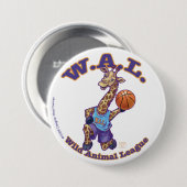 WAL Basketball Ronde Button 7,6 Cm (Voorkant /achterkant)