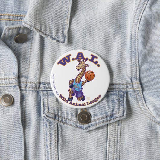 WAL Basketball Ronde Button 7,6 Cm (In situ)