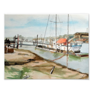 Walberswick Haven Suffolk Foto Afdruk