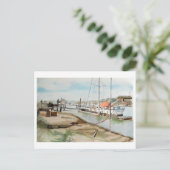 Walberswick Haven Suffolk Kust Kunst Briefkaart (Staand voorkant)