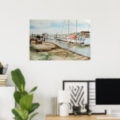 Walberswick Haven Suffolk Kust Kunst Poster (Thuiskantoor)