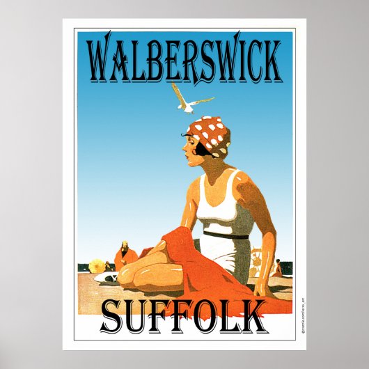 Walberswick Suffolk strand Poster (Voorkant)