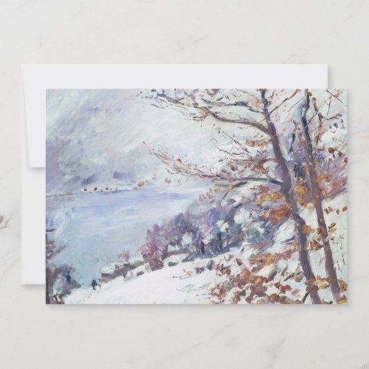 Walchensee in de winter | Lovis Corinth (Voorkant)
