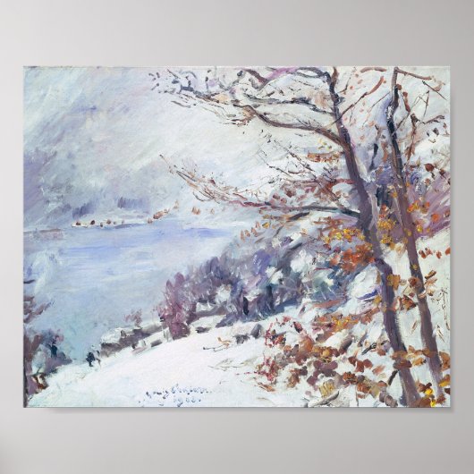 Walchensee in de winter | Lovis Corinth Poster (Voorkant)