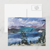 Walchensee met groot door Lovis Corinth Briefkaart (Voorkant / Achterkant)
