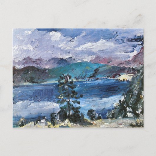 Walchensee met groot door Lovis Corinth Briefkaart (Voorkant)