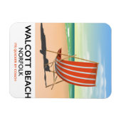 Walcott Beach, Norfolk zeeposter Magneet (Horizontaal)