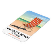 Walcott Beach, Norfolk zeeposter Magneet (Linkerzijde)