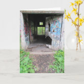 "Walcott Insane Asylum Deur" Verjaardagskaart #1 Kaart (Gele Bloem)