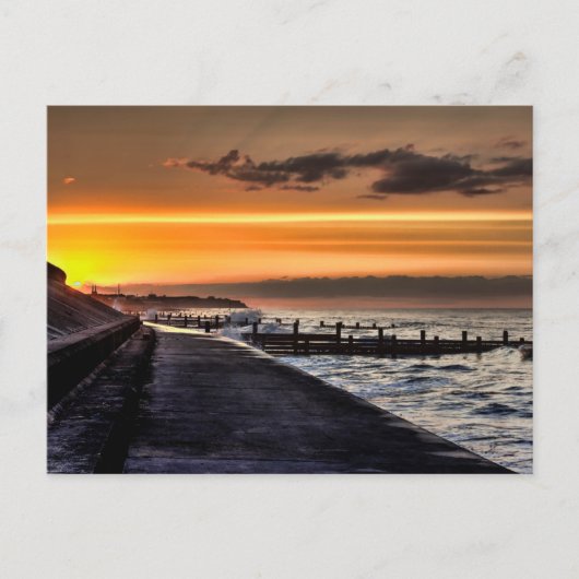 Walcott promenade zonsondergang briefkaart (Voorkant)