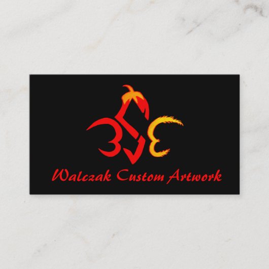 Walczak Custom Artwork Visitekaartje (Voorkant)