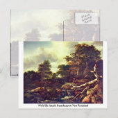 Wald by Jacob Isaackszoon Van Ruisdael Briefkaart (Voorkant / Achterkant)