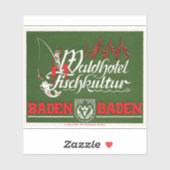 Wald hotel Duitsland Sticker (Vel)