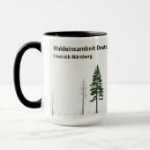 Waldeinsamkeit Nature Lover Personalized Mok (Links)