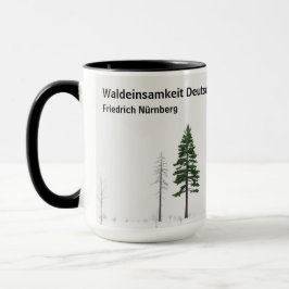 Waldeinsamkeit Nature Lover Personalized Mok