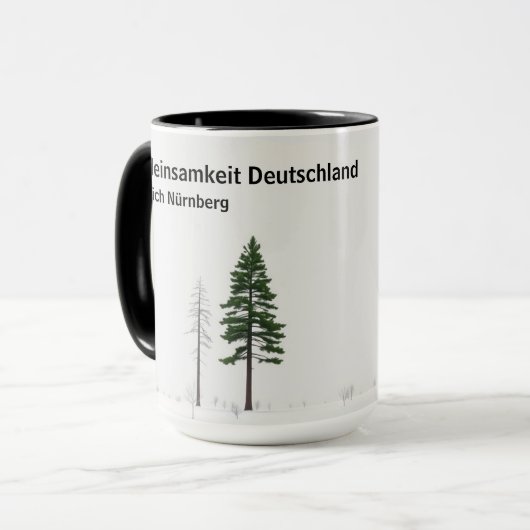 Waldeinsamkeit Nature Lover Personalized Mok (Voorkant links)