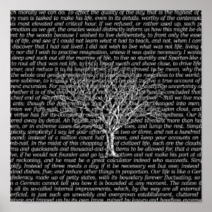 Walden Bossen Black Literary Text Art Print Poster