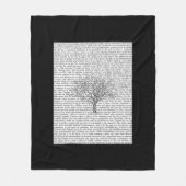 Walden Bossen Letterlijke tekstventilator Fleece Deken (Voorkant)