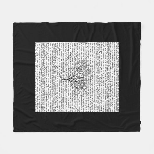 Walden Bossen Letterlijke tekstventilator Fleece Deken (Voorkant (Horizontaal))