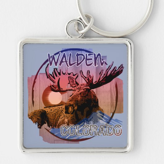 Walden Colorado rustieke eland sleutelhanger (Voorkant)