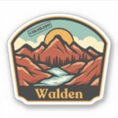 Walden, Colorado Sticker (Voorkant)