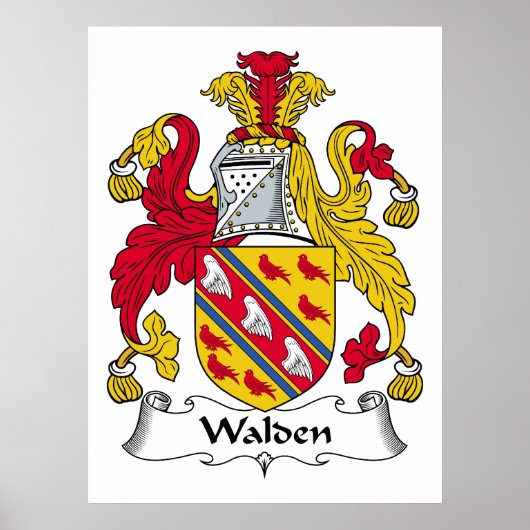 Walden Family Crest Poster (Voorkant)