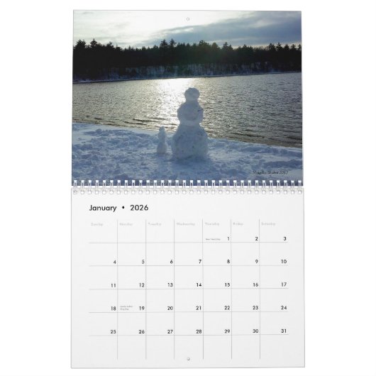 Walden Pond 2014 Agenda met Thoreau-citaten Kalender (Jan 2026)
