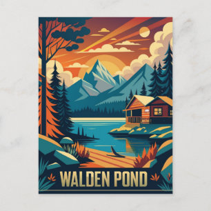 Walden Pond Concord, Massachusetts Briefkaart