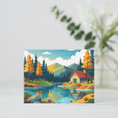 Walden Pond Concord, Massachusetts Briefkaart (Staand voorkant)