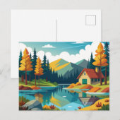 Walden Pond Concord, Massachusetts Briefkaart (Voorkant / Achterkant)