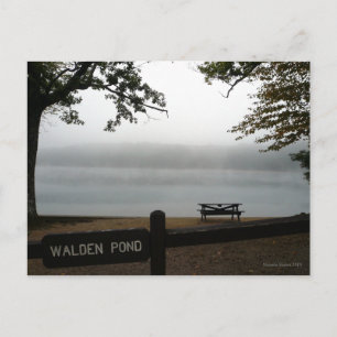 Walden Pond denkbeeldige postkaart