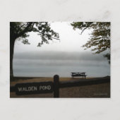 Walden Pond denkbeeldige postkaart (Voorkant)