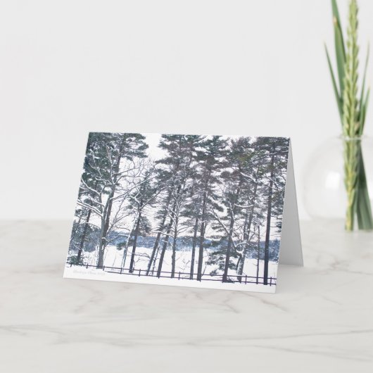 Walden Pond: Geniet van de geneugten van het seizo Feestdagen Kaart (Voorkant)