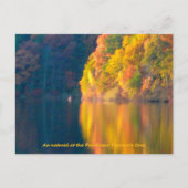 Walden Pond herfstblad Briefkaart (Voorkant)