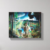 Walden Pond herzien door Newell Convers Wyeth Canvas Afdruk (Voorkant)